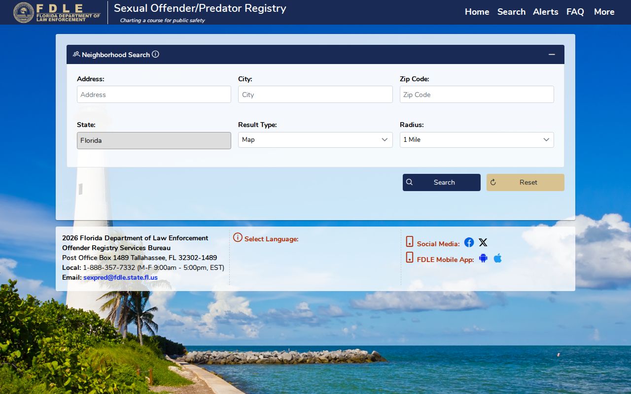 Bradford County sex offender neighborhood registry search