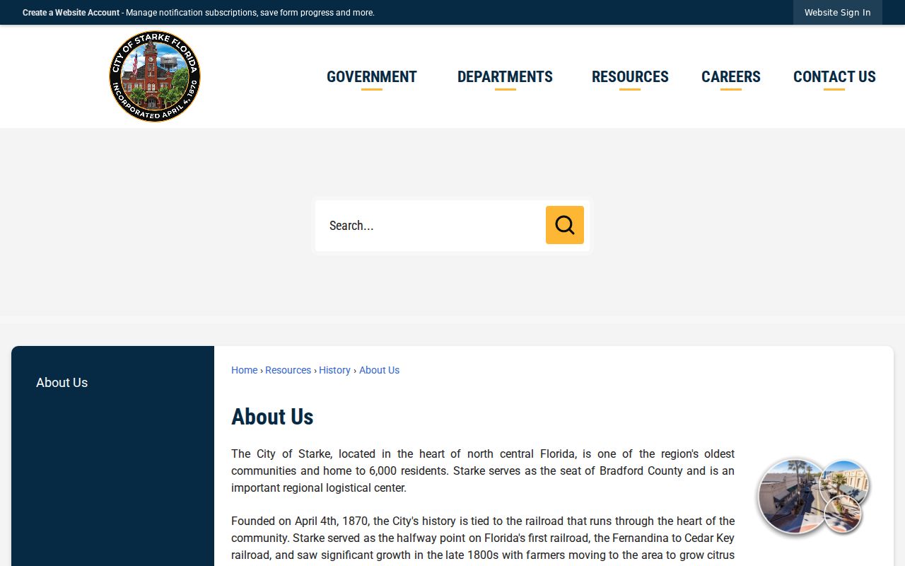 City of Starke official community profile